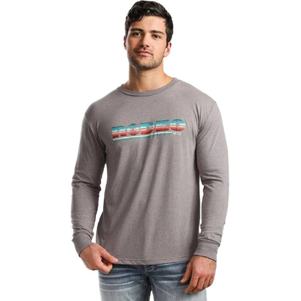 Hooey Grey Southwestern Rodeo Tee XXL Cowboy Casual Western Aztec Basic